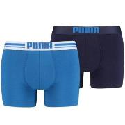 Puma Kalsonger 2P Everyday Placed Logo Boxer Blå bomull Large Herr