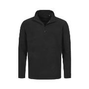 Stedman Active Fleece Half-Zip For Men Svart polyester Small Herr