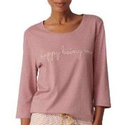 Triumph Lounge Me Cotton Top Rosa bomull 42 Dam