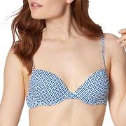 Triumph Mix and Match Padded Bikini Bra Blå/Vit C 36 Dam