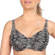 Trofe Graphic Nice Underwired Bikini Bra Svart/Vit D 36 Dam