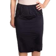 Trofe Slip Skirt Long Svart X-Large Dam