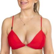 Calvin Klein Core Solid Fixed Triangel Bikini Röd X-Small Dam