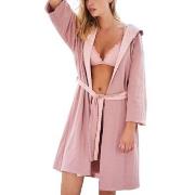 Missya Feline Double Sided Robe Rosa bomull Large Dam