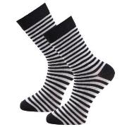 Trofe Bamboo Stripe Socks Strumpor 2P Svart Strl 35/38 Dam