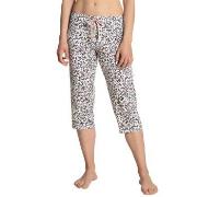 Calida Favourites Dreams Capri Pants Vit Mönstrad bomull X-Small Dam