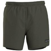 Calvin Klein Badbyxor Cool Iconic Texture Swimshorts Mörkgrön Large He...