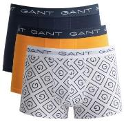 Gant Kalsonger 3P Icon G Trunk Blå/Gul bomull Large Herr