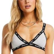 Reebok BH Dotty Triangle Bra Grå bomull Large Dam