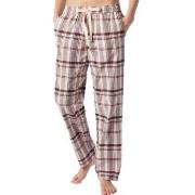 Schiesser Mix and Relax Long Flannel Pants Aprikos bomull 42 Dam