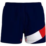 Tommy Hilfiger Badbyxor Solid Flag Swim Shorts Mörkblå nylon Medium He...