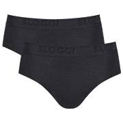 Sloggi Kalsonger 2P Men FREE Evolve Brief Svart ekologisk bomull X-Lar...