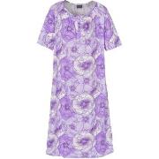 Trofe Soft Rose Short Sleeve Nightdress Lila bomull Large Dam