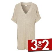 Damella Knitted Lounge Tunic Beige Medium Dam