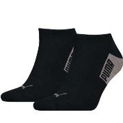 Puma Strumpor 2P Men Logo Block Sneaker Socks Svart/brun Strl 39/42 He...