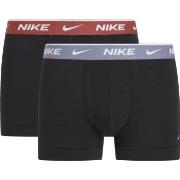 Nike Kalsonger 2P Everyday Cotton Stretch Trunk Svart/Röd bomull Small...