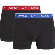 Nike Kalsonger 2P Everyday Cotton Stretch Trunk Svart/Blå bomull Large...