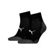Puma Strumpor 2P Sport Cushioned Quarter Socks Svart Strl 39/42