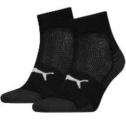 Puma Strumpor 2P Sport Cushioned Quarter Socks Svart Strl 35/38