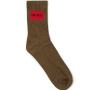 HUGO Strumpor 2P Label Rib Col Socks Brun Strl 43/46