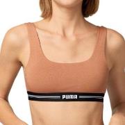 Puma BH Women Scoop Neck Top Mocca ekologisk bomull Medium Dam