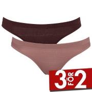 Sloggi Trosor 2P ZERO Motion Mini Brief Brun polyester Medium Dam