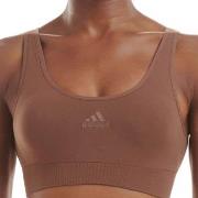 adidas BH BOS Smart Micro 720 Seamless Lounge Bra Mörkbrun polyamid Sm...