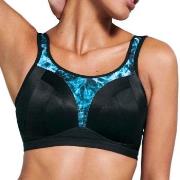 Freya BH Dynamic Soft Sports Bra Svart/Blå H 80 Dam