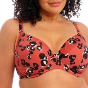 Elomi Kotiya Underwire Plunge Bikini Top Orange/Svart H 90 Dam