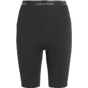 Calvin Klein Sport Ribbed Knit Shorts Svart polyester Medium Dam