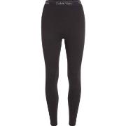 Calvin Klein Sport Ribbed 7/8 Leggins Svart polyester Large Dam