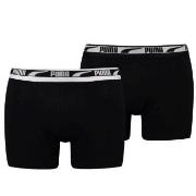 Puma Kalsonger 2P Men Multi Logo Boxer Svart bomull X-Large Herr