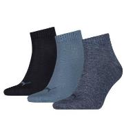 Puma Strumpor 3P Quarter Socks Jeansblå Strl 43/46