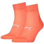 Puma Strumpor 2P Sport Light Quarter Socks Korall Strl 43/46