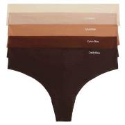 Calvin Klein Trosor 5P Invisible Thongs Flerfärgad Medium Dam