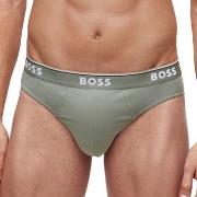 BOSS Kalsonger 3P Solid Cotton Power Brief Blå/Grön bomull X-Large Her...