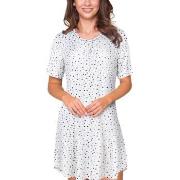 Lady Avenue Bamboo Short Sleeve Dotted Nightdress Ljusblå Bambu Large ...