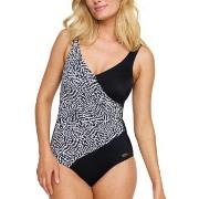 Damella Julia Patterned Swimsuit Svart 46 Dam