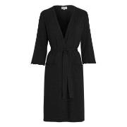 Damella Viscose Plain Wave Robe Svart Bambu Small Dam