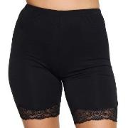 Damella Bamboo Lace Shorts Svart ull Small Dam