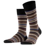 Falke Strumpor Microblock Socks Svart randig bomull Strl 39/40 Herr