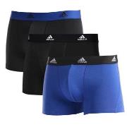 adidas Kalsonger 3P Active Flex Cotton Trunk Blå bomull Medium Herr