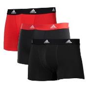 adidas Kalsonger 3P Active Flex Cotton Trunk Röd bomull X-Large Herr