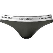 Calvin Klein Trosor Modern Cotton Field Olive Thong Oliv Large Dam