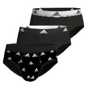 adidas Kalsonger 3P Active Flex Cotton Brief Svart/Vit bomull Small He...