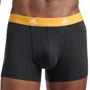 adidas Kalsonger 3P Active Flex Cotton Trunk Svart/Orange bomull Small...