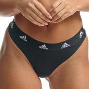 adidas Trosor 3P Sport Cotton Logo Thong Flerfärgad bomull X-Large Dam