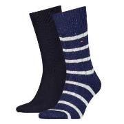 Tommy Hilfiger Strumpor 2P Men Neppy Stripe Sock Svart/Blå Strl 43/46 ...