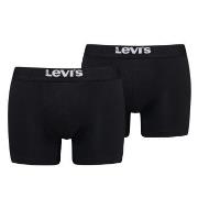 Levis Kalsonger 2P Men Solid Basic Boxer Brief Svart bomull XX-Large H...