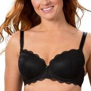 Trofe Julia Lace Padded Bra BH Svart polyamid B 80 Dam